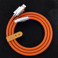 Chargeur Micro USB Type-C en alliage de zinc et de silicone liquide, câble de données pour caméras 3A, 1m, 120W, 6A