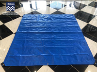 Bâche en plastique bleue et blanche anti-déchirure Million, taille personnalisée, bâche de jardin imperméable