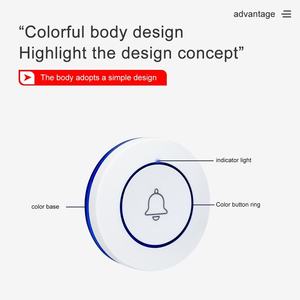 15 boutons d'appel pour table/chambre + 1 récepteur d'affichage + 2 pagers de serveur - Système d'appel sans fil pour restaurant - Product Image 4