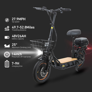 Scooter Plegable de 14 Pulgadas al Por Mayor de Fábrica, Scooter para Adultos con Absorción de Impactos, Velocidad de 45 Km/h, Impermeable, con Asiento, H14 Scoot - Product Image 5