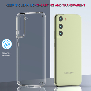 Custodia per telefono per Samsung <span class=keywords><strong>Galaxy</strong></span> A73 A23 A33 A53 <span class=keywords><strong>A13</strong></span> A03 Core <span class=keywords><strong>cellulare</strong></span> 1.5MM Cover in acrilico TPU trasparente trasparente - Product Image 3