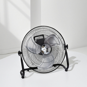 Ventilateur de sol industriel en métal noir de haute qualité de 18 pouces, moteur en cuivre, 3 vitesses, 3 pales en aluminium, faible bruit, pour la maison, l'hôtel, haute qualité - Product Image 5