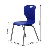 Chaise d'étude ergonomique moderne pour étudiants, mobilier de bureau et scolaire, salle de classe, formation