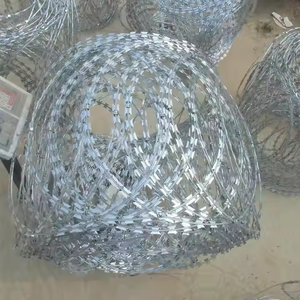 Mạ kẽm xoắn ốc concertina dao cạo dây thép gai hàng rào dây sắt concertina gai hàng rào an ninh - Product Image 1
