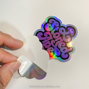 Custom Waterproof Holographic Die Cut <strong>Stickers</strong> <strong>Printing</strong> Logo Vinyl Label Waterproof Decorative Hologram <strong>Sticker</strong> - Product Image 1