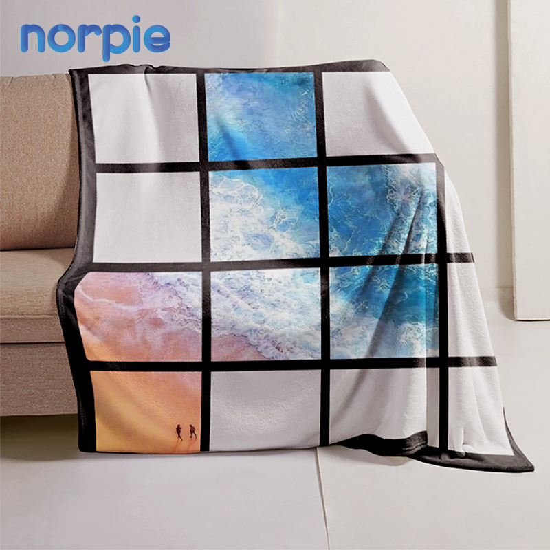 Теплопередающее мягкое Фланелевое 20 панелей, пустое Сублимационное Одеяло 100*125 см