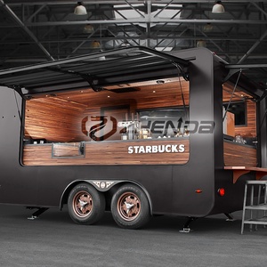 Food <b>Trailer</b>/Factory Direct Selling Mobile Beer Beverage Food Cart/European Retro Black Dining Cart - Product Image 1