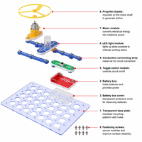 Kit électronique pour expériences de circuits, coffret cadeau anglais, jouet éducatif