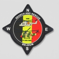 Écussons en caoutchouc PVC souple gravés en relief, personnalisés, de luxe, pour vêtements et sacs, avec logo de groupe de rock 3D à coudre
