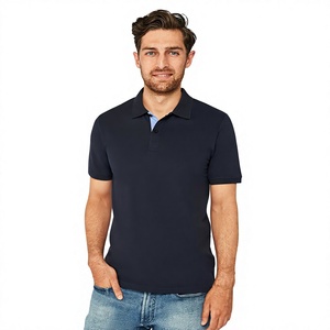 T-shirts de golf en coton et polyester tricotés unis, brodés avec logo, haute qualité, séchage rapide, taille personnalisée, vente en gros - Product Image 3