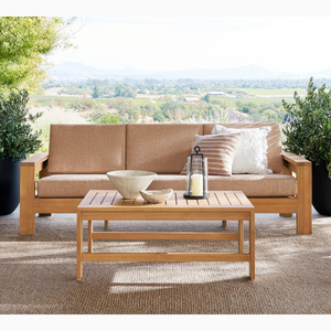 Zmax अमेरिकी देहाती सरल डिजाइन उद्यान वाटरप्रूफ इको-फ्रेंडली टेक लोवेसइट मलीबू टेक ग्रैंड आउटडोर सोफा - Product Image 1