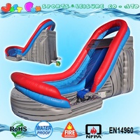 18 pieds de haut Acheter des toboggans gonflables Velocity Big Water Slides à vendre