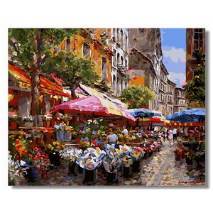 Pintura personalizada por números, impresión en <span class=keywords><strong>lienzo</strong></span>, pintura <span class=keywords><strong>al</strong></span> óleo acrílica Diy por número <span class=keywords><strong>para</strong></span> pared de habitación, venta <span class=keywords><strong>al</strong></span> por mayor - Product Image 2