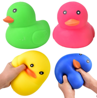 Adorable canard en caoutchouc souple et extensible, effet guimauve, jouet anti-stress pour cadeau de fête et décoration