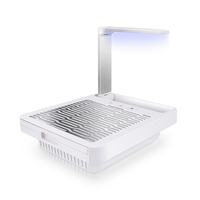 Aspirateur de collecteur de poussière d'ongle d'écran tactile avec la lumière à double usage pour la station de table de salon de manucure