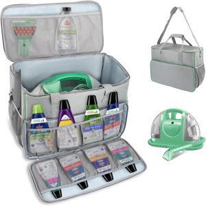 Sac de transport pour <span class=keywords><strong>Bissell</strong></span> Little Green Machine, grand sac de rangement, étui de transport pour <span class=keywords><strong>nettoyeur</strong></span> de <span class=keywords><strong>tapis</strong></span> <span class=keywords><strong>Bissell</strong></span>, organisateur d'outils de nettoyage - Product Image 1