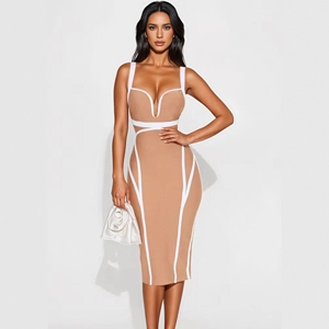 Nude Club Dress - Sexy Floor-Length Party Wear 2025