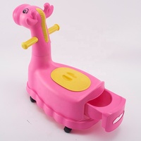 Chaise de toilette pratique pour enfants avec roulettes, chaise d'apprentissage de la propreté en plastique pour bébé
