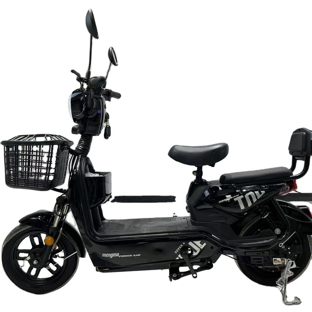 Factory Price New Design MengMa Brand 48V Adult Electric Bicycle Rear Hub Motor City Bike 14" Fat Tyre High-speed 35 km