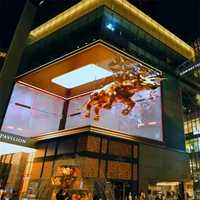 Écran LED géant fixe d'extérieur pour publicité, panneau d'affichage vidéo 3D P5 P6 P8 P10 HD, écran LED à vision directe avec coins