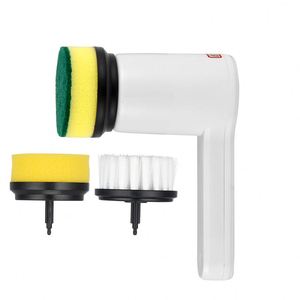 Factory Wholesale Multi-Functional Electric Household Kitchen <b>Cleaning</b> Tool 800 Mah With Usb Three <b>Brush</b> Heads - Product Image 3