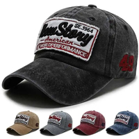 Casquettes de baseball de haute qualité pour hommes, style streetwear décontracté, vintage, lavage à l'acide, broderie de patch