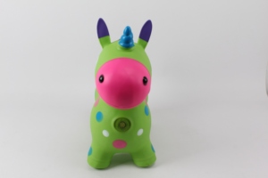 Jouet gonflable en PVC coloré en forme d'âne sauteur avec musique, personnage amusant pour les garçons et les enfants - Product Image 5