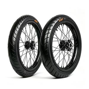 Ensemble de roues Supermoto Surron LBX 17 pouces en aluminium CNC, pneus haute adhérence 70/90-17 90/80-17 pour vélo électrique avant et arrière (stock US) - Product Image 5