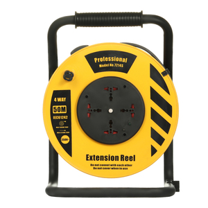 Carrete de Cable 4 vías enchufe de extensión Universal 110V 250V cable de extensión 20M- 50M retráctil con indicador de interruptor uso en el hogar y la Oficina - Product Image 2