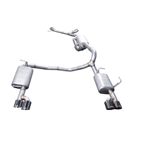GFC/ Convient pour Nissan Patrol 2016-2020 4.0L 5.6L Y62 Catback en acier inoxydable 304 avec soupape électronique, soupape de performance, échappement