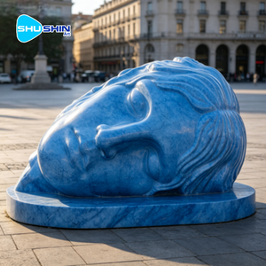 Escultura <span class=keywords><strong>de</strong></span> Mármol Gigante con Forma <span class=keywords><strong>de</strong></span> Cabeza Durmiente, Estatua <span class=keywords><strong>de</strong></span> <span class=keywords><strong>Piedra</strong></span> <span class=keywords><strong>de</strong></span> Arte Moderno para Decoración <span class=keywords><strong>de</strong></span> Plazas y Parques, Personalizable - Product Image 4