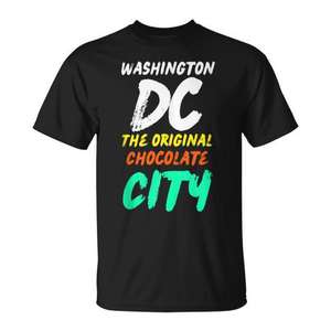Camiseta con diseño original de la ciudad del chocolate de Washington DC - Product Image 1