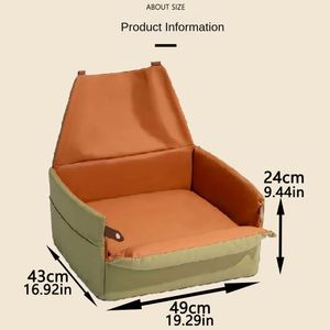 Cama para Mascotas Rectangular, Impermeable, Antideslizante, Ecológica, Suave, de Doble Protección, Portátil, para Asiento de Coche, para Gatos - Product Image 3