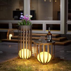 <span class=keywords><strong>Lampe</strong></span> de jardin moderne en acier inoxydable et acrylique, étanche IP65, pour villa, patio, lampadaire architectural - Product Image 3