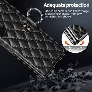 เคสโทรศัพท์หนัง PU ชุบเคลือบแบบธุรกิจสำหรับ Samsung Z Fold 8 3 4 5 6 7 พร้อมวงแหวน ป้องกันหน้าจอ กันกระแทก - Product Image 6