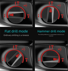 Nouvel ensemble d'outils électriques 21V 4 pièces avec perceuse à percussion, clé à chocs, coffret en aluminium et autres outils électriques W - Product Image 3
