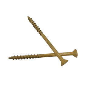 Vis autoperceuses pour terrasses en bois, durables, revêtues, antirouille, à tête fraisée, filetage partiel, pour la construction en bois traité sous pression - Product Image 2