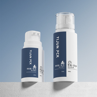 30ml + 30ml /50ml + 50ml/Tube vide de type lotion double pompe crème solaire 2-en-1 double chambre en plastique mélangé bouteille à deux têtes