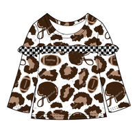 Pull à volants pour bébé fille, haut de qualité supérieure, chemise confortable pour petites filles et enfants, faible MOQ