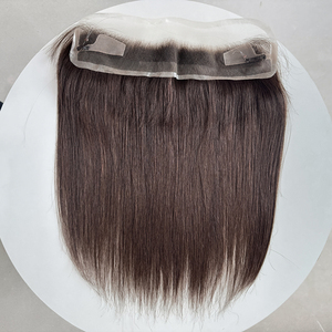 ท็อปเปอร์ผมแท้จากรัสเซีย 12x1.5Lace Frontal Hairline สำหรับผู้หญิง  พร้อมเชือกผูก - Product Image 3