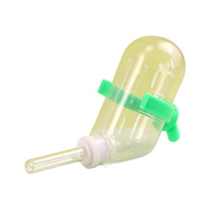 Botella de agua para animales pequeños, alimentador redondo de plástico reutilizable de 60ml para hámster y conejo - Product Image 1