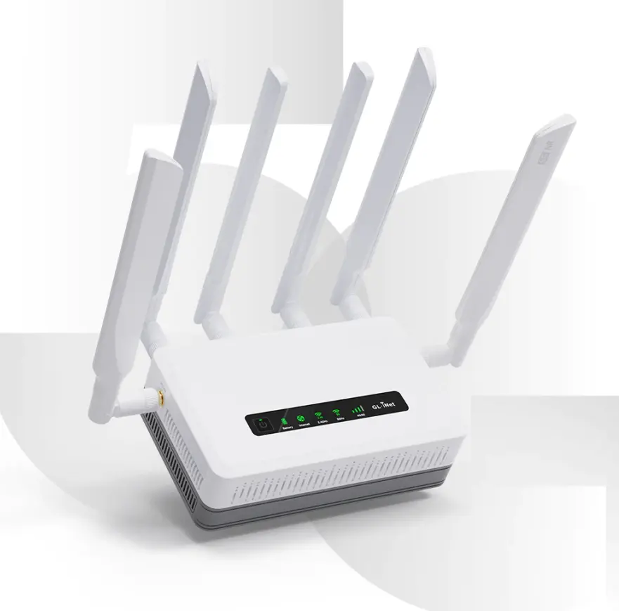 GL-iNet XE3000 VPN OpenwrtデュアルSIM内蔵6400mAhバッテリーWi-Fi6 5GNRポータブルWifiルーター (SIMカード付き)