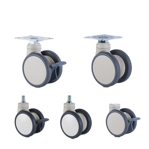 Factory OEM Twin Wheel 75mm Locking Top Plate Swivel 3 Inch Castor Wheel Baby Bed <strong>Casters</strong> with Brake - Product Image 6