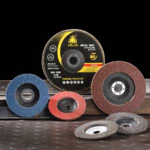 DELUN Chine Direct haute Performance 115 mm oxyde de zircone roue à lamelles en acier inoxydable pour meuleuse de colère - Product Image 6