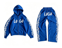 Nouveau Sweat-shirt Homme Hiver 2026 Décontracté Personnalisé avec Logo Imprimé en Relief, Motif Graphique Thermocollé, Coupe Oversize, Effet Délavé Acide, Lourd, à Capuche Zippée
