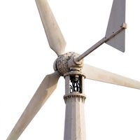 10KW Windgenerator für Kleinunternehmen, Geschäfte und Bauernhöfe, 2,5m/s Startgeschwindigkeit, 6,5m Rotor, 3 FRP-Rotorblätter, 120V 220V 380V PMSG IP54