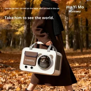 Borsa Trasportino Invernale Calda Portatile per Gatti a Capsula Spaziale, Antivento, Termica, Foderata in Pile, con Chiusura a Cerniera, per Animali Domestici - Product Image 4