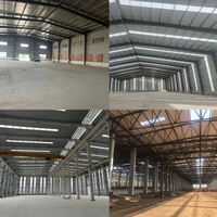 Entrepôt préfabriqué en structure métallique, usine modulaire, bâtiment industriel à ossature métallique, conception personnalisée