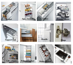 Zofa tủ bếp gỗ và melamine tùy chỉnh với đảo được thiết kế cho các dự án dân cư và thương mại sang trọng - Product Image 5