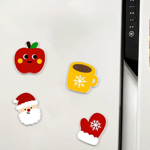 Magnet Fridge Refrigerator Metal Alloy Silver Enamel Magnetic Fridge 3D Cute Anime Vintage Tea Trips Cartoon Magnets for Fridge - Product Image 4